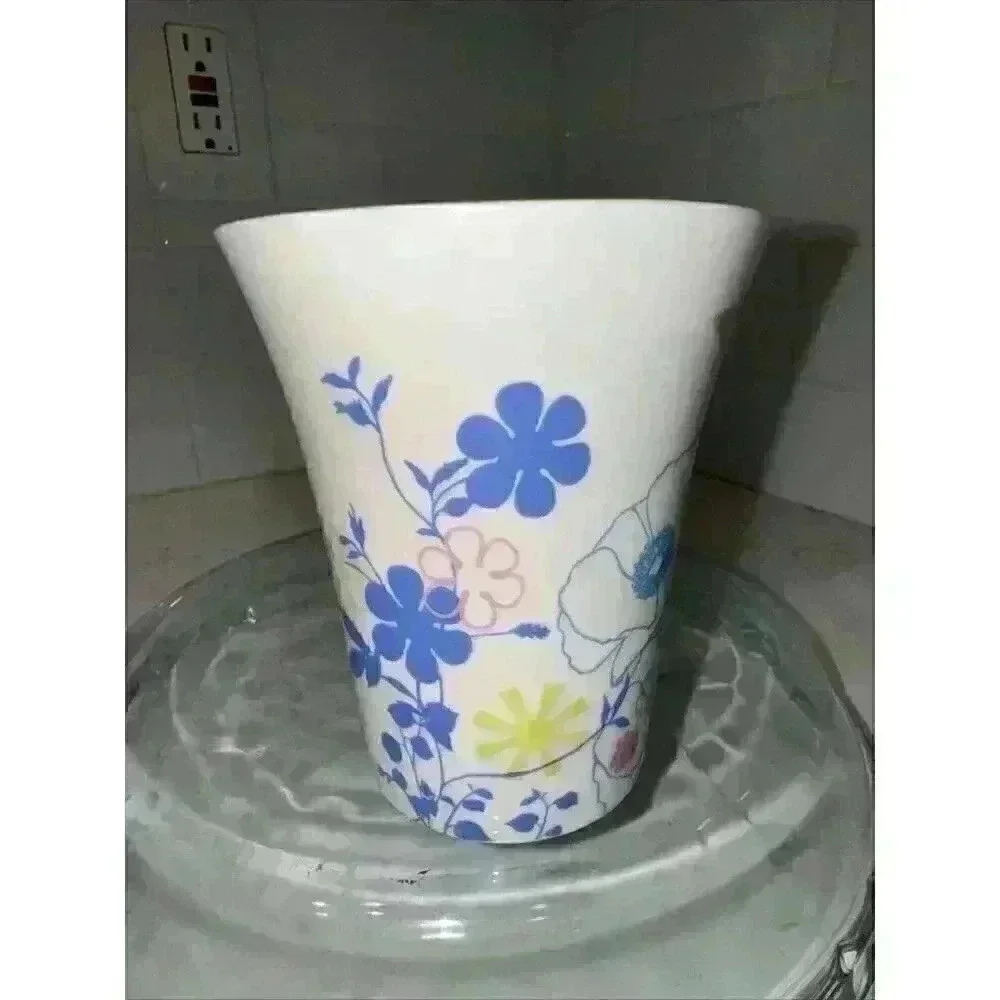 Starbucks Coffee Mug Cup 2006 Flowers Floral 12oz Butterfly Sprng Twisted Handle